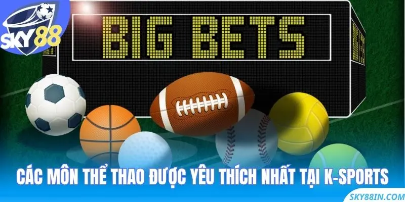 Các môn thể thao được yêu thích nhất tại K-sports